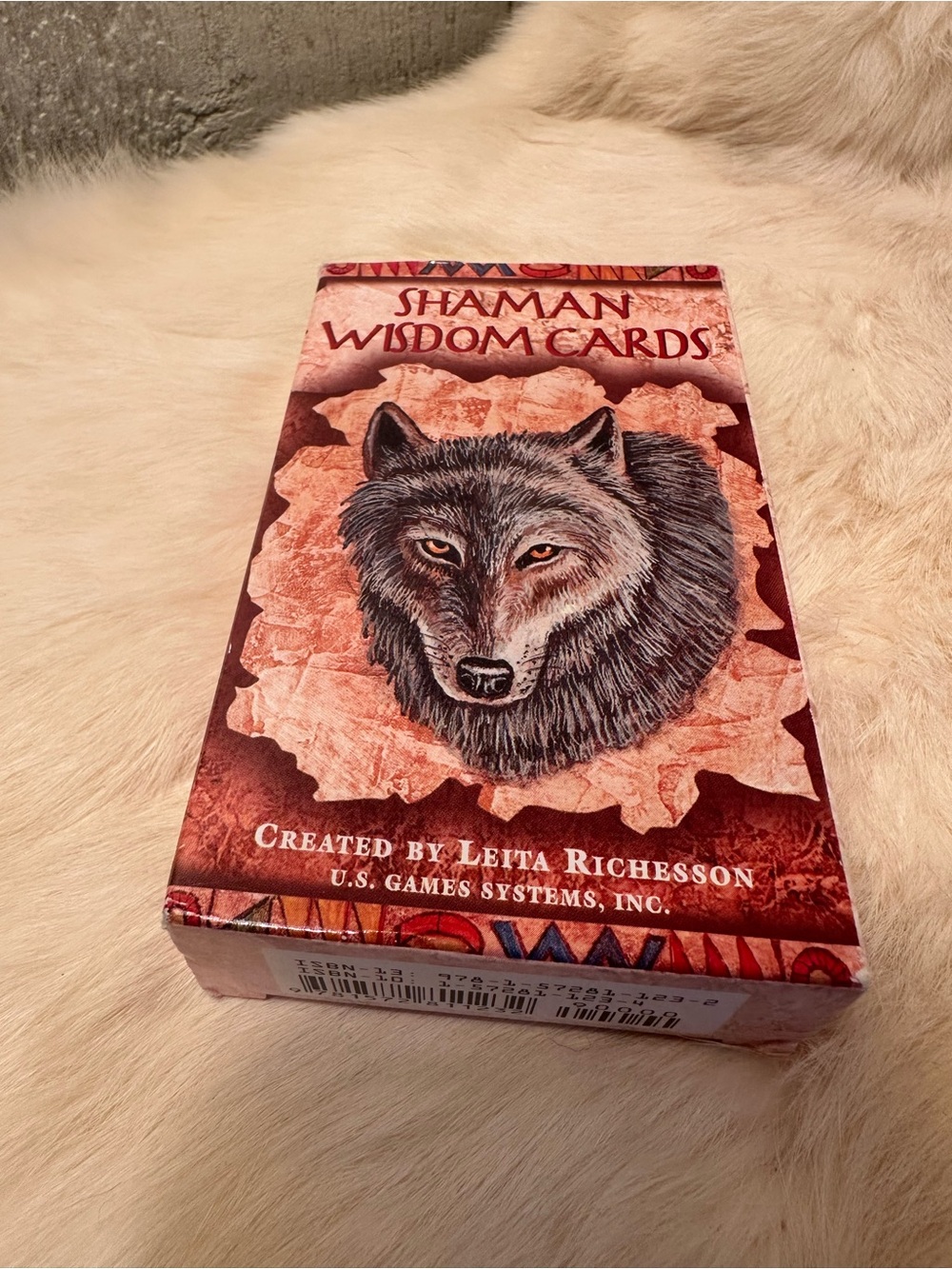 Shaman Wisdom Cards Deck - Red Wolf Artwork